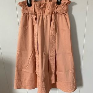 Peach midi skirt - never worn!